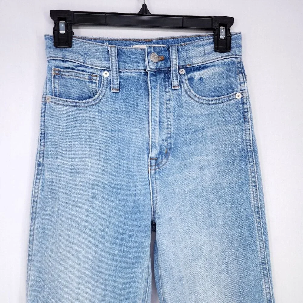 Madewell Jeans 11" High-Rise Flare Women's Size 24 Medium Wash Stretch - Picture 3 of 14